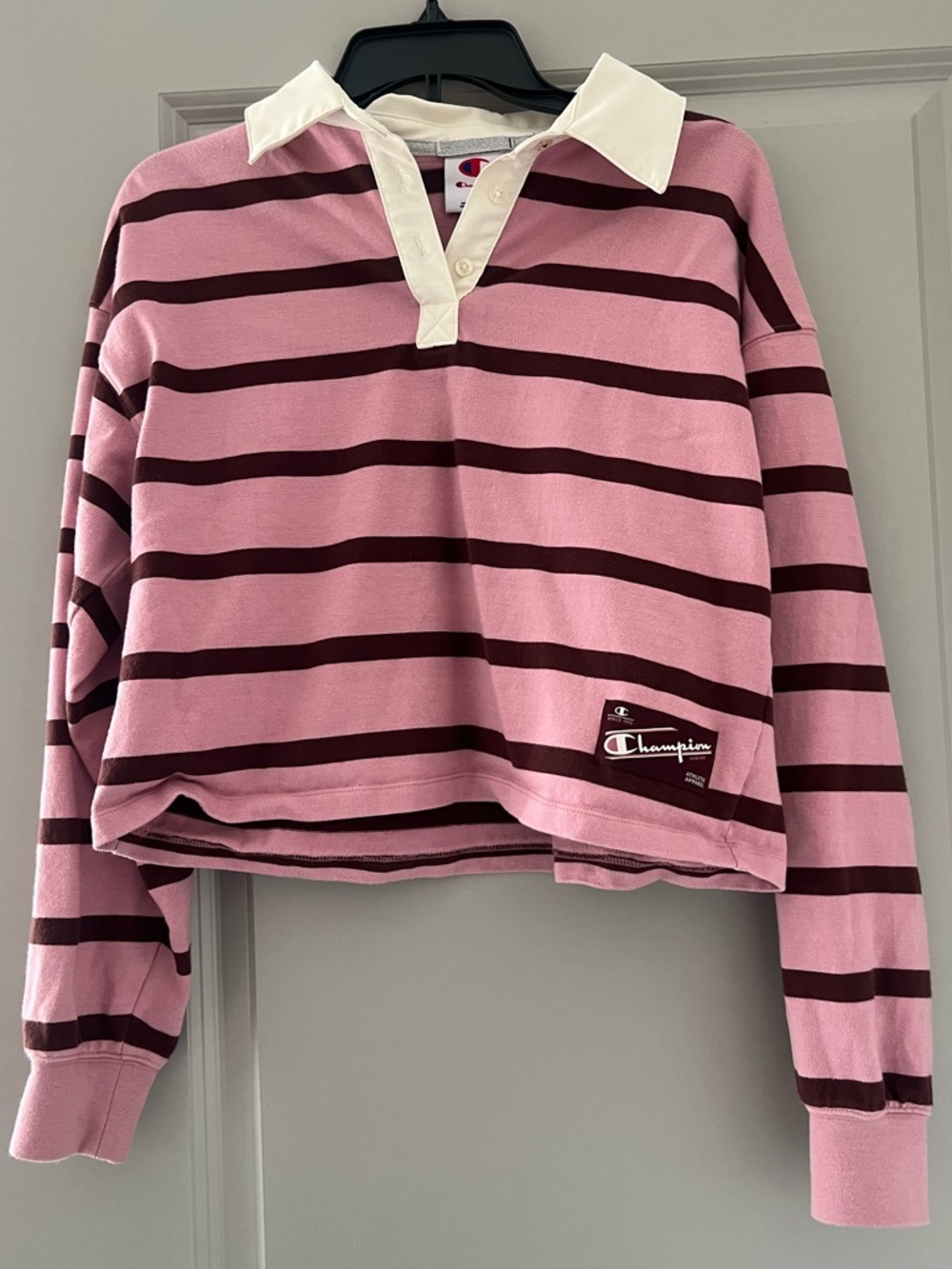 Champion striped long sleeve shirt - S